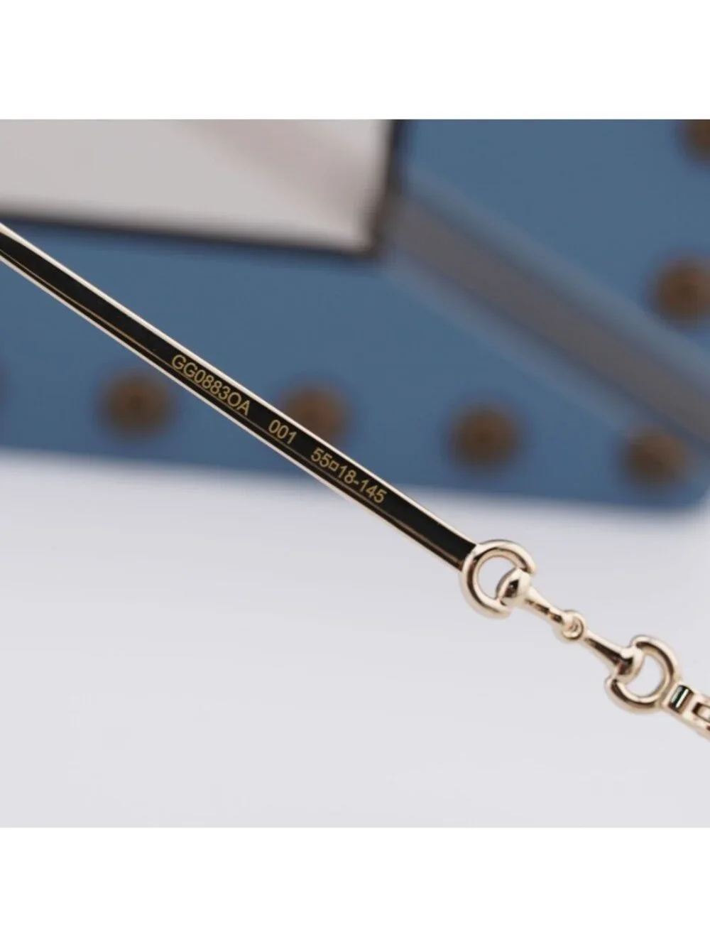 Gucci GG0883OA 001 Square Eyeglasses 55mm - Gold